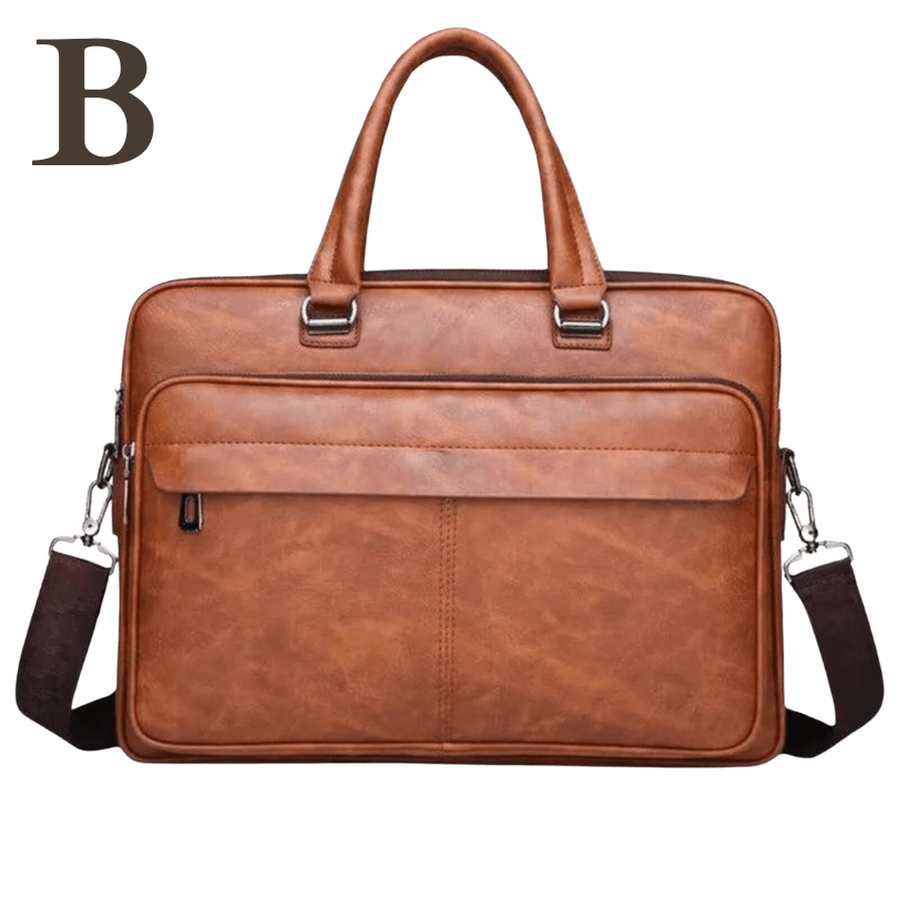 Sac à Épaule Élégant pour Homme – Cuir Véritable by Baumer