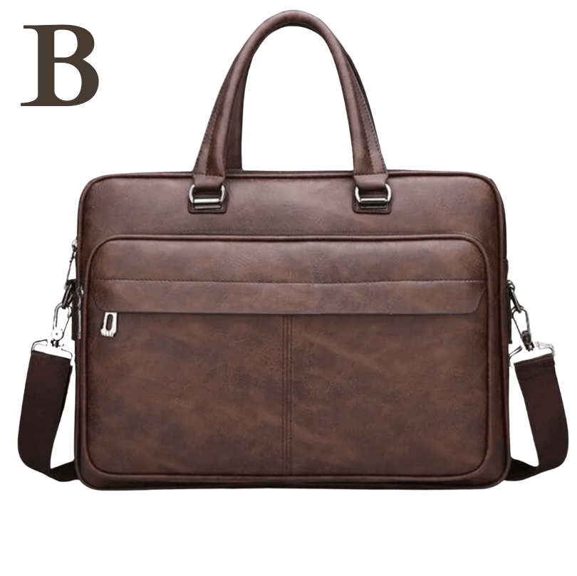 Sac à Épaule Élégant pour Homme – Cuir Véritable by Baumer