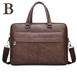 Sac à Épaule Élégant pour Homme – Cuir Véritable by Baumer