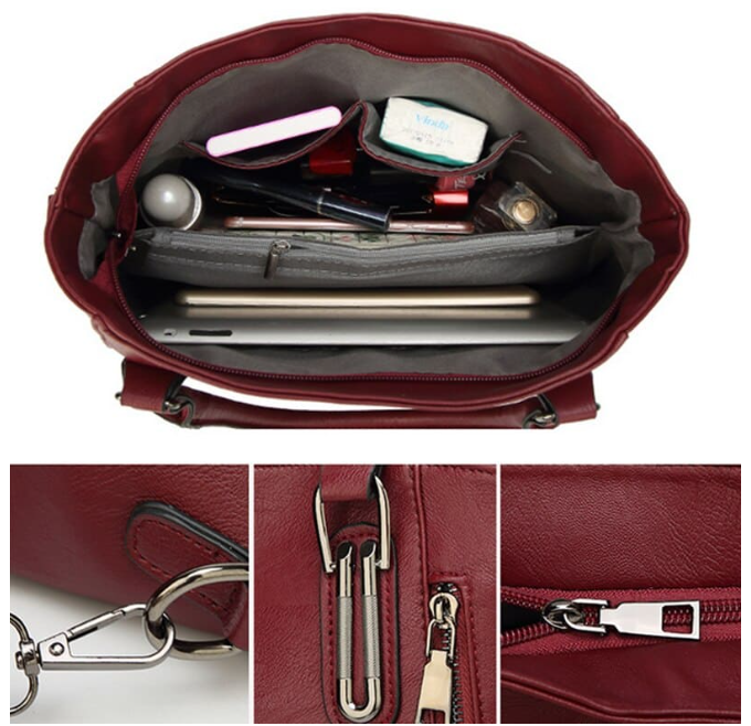 Sac à Main Femme Grand Format en Cuir Véritable - Silvia Herraz