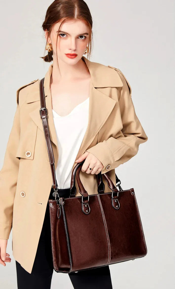 Sac à Main pour Femme en Cuir Véritable – Laviolette