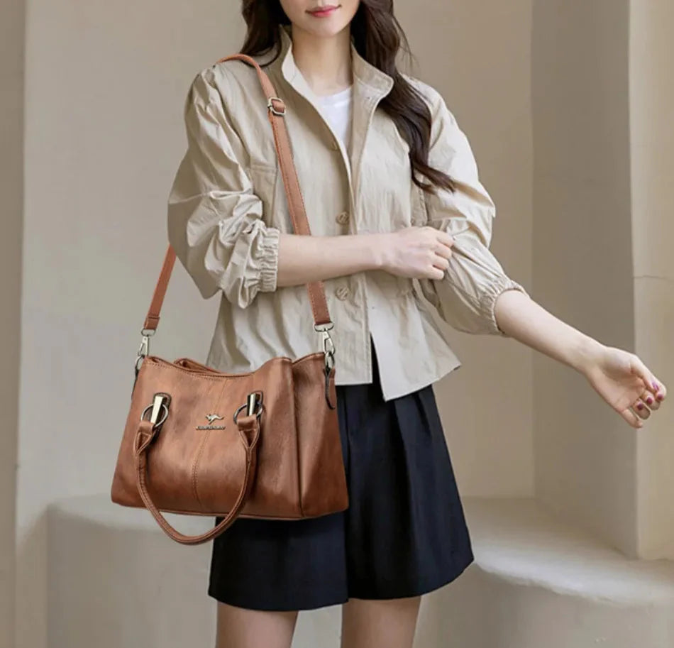 Sac à Main pour Femme en Cuir Véritable - Aura Legrand