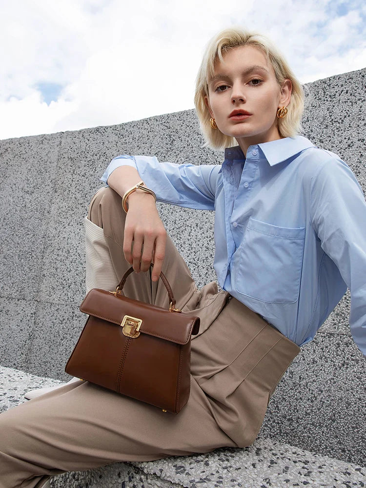 Sac à Main pour Femme en Cuir Véritable - Margot Moreau