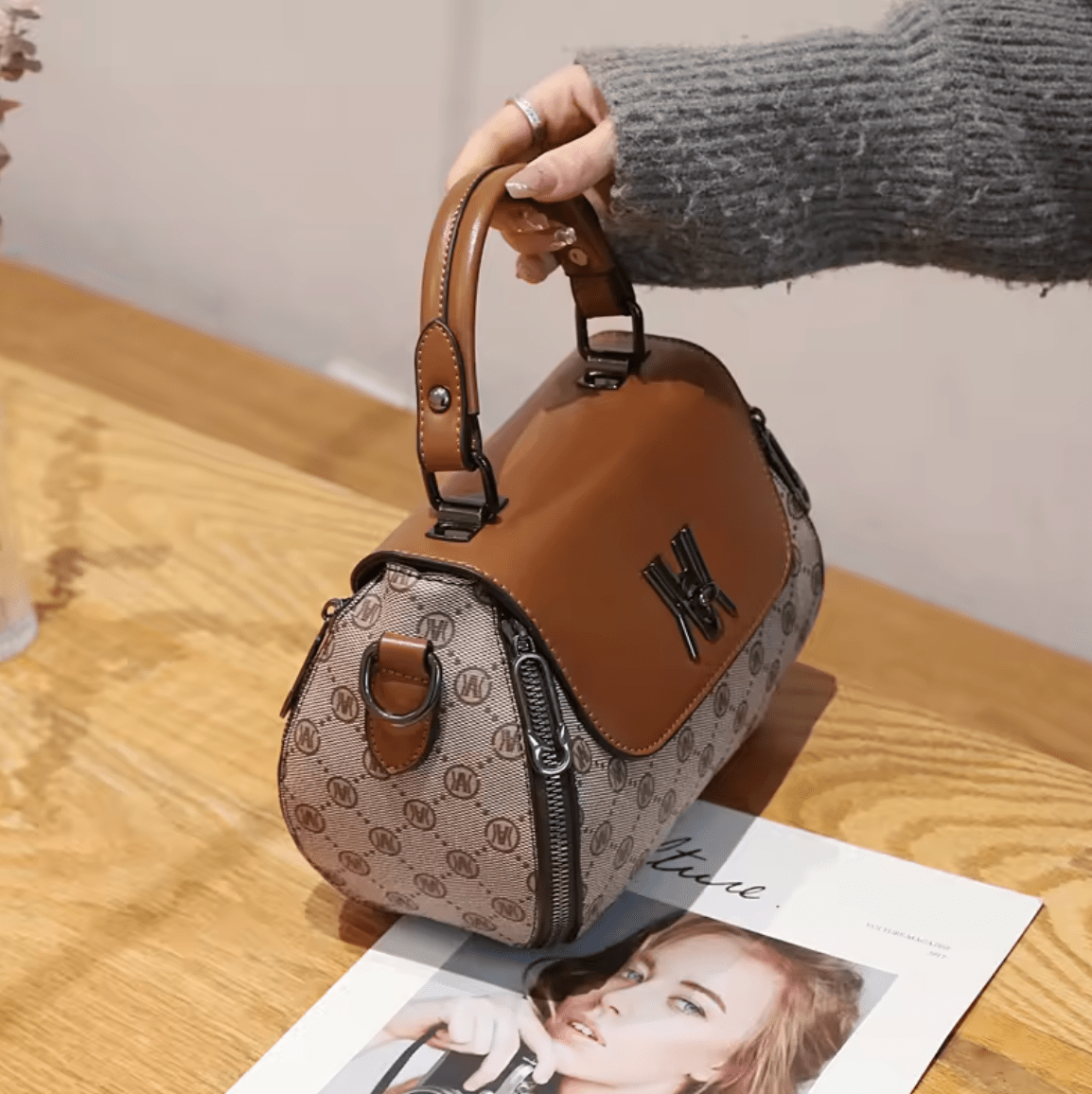 Sac à Main Femme – Cuir Véritable et Finition Raffinée by Martini