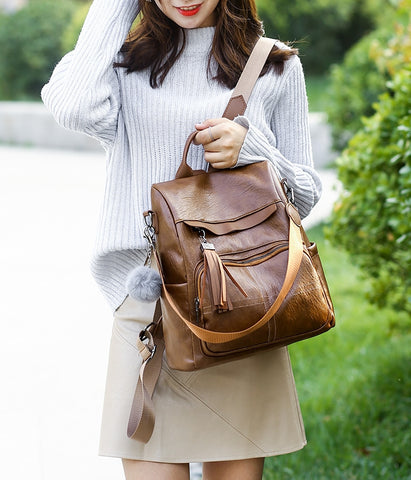 Sac à Dos pour Femme en Cuir Véritable - Fancy Premium